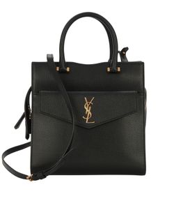 Uptown Small Tote, Leather, Black, 0320, DB/S,3*